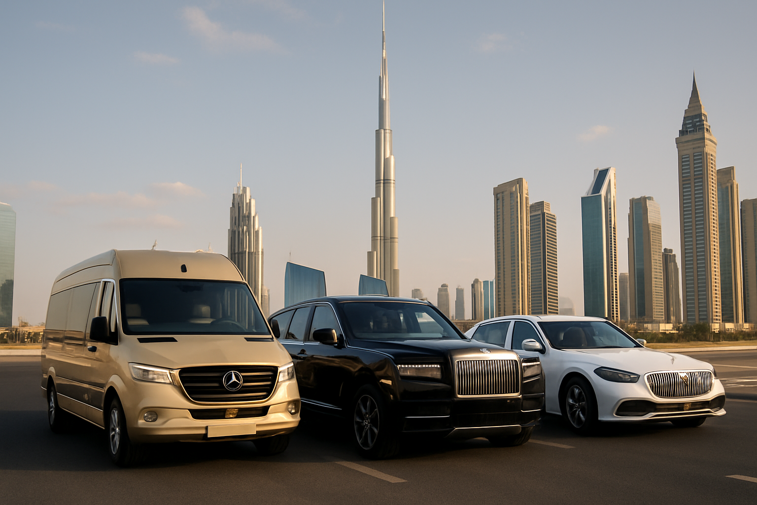 Luxury road travel vehicles in Dubai